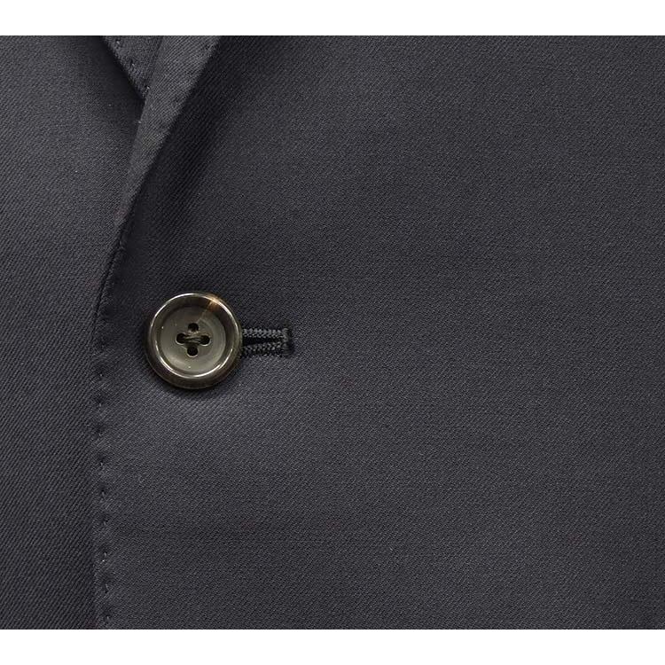 秋冬物 [Ermenegildo Zegna]ゼニア生地 TRAVELLER使用 スタイリッシュ２釦スーツ 濃紺/無地 EZS92の画像