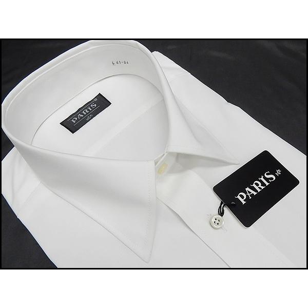 ３枚組　白無地　ワイシャツ　長袖　形態安定　レギュラーカラー　PARIS-16e　カッターシャツ　学生服　３枚セット　HKW001｜dxksm466｜02