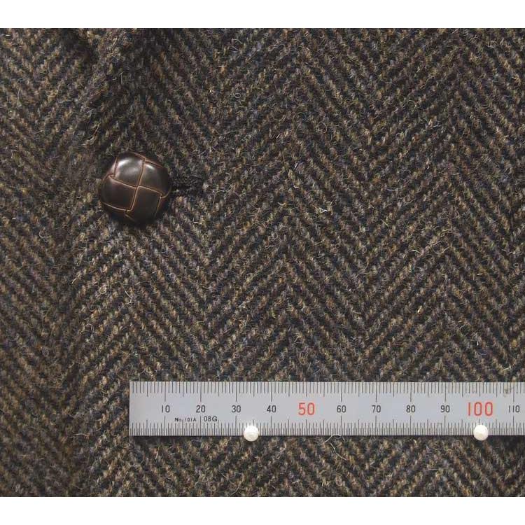 英国生地　[Harris Tweed]ハリスツイード ジャケット メンズ　スタイリッシュジャケット　茶系/杉綾　[YA体][A体]兼用　秋冬物　ht3005-58の画像