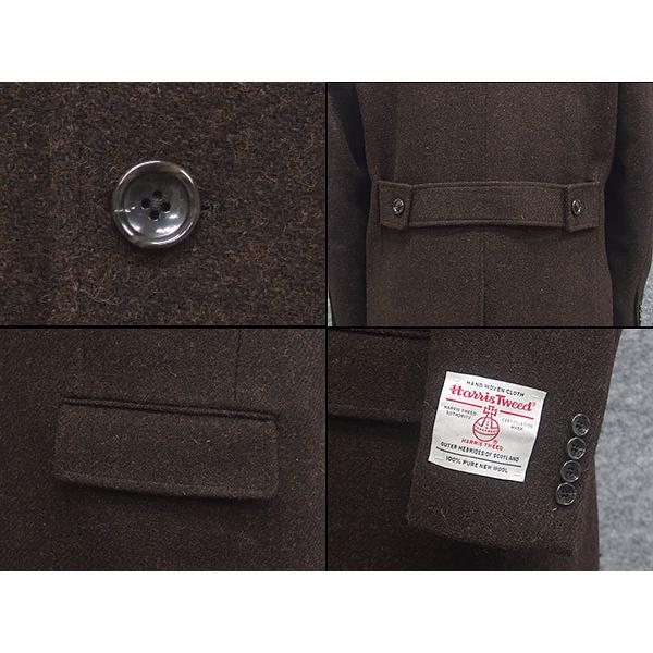 HARRIS TWEED（ハリスツイード） 英国生地 チェスターコート 茶系