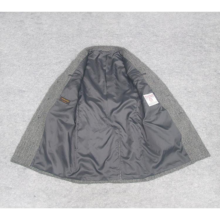 HARRIS TWEED（ハリスツイード） 英国生地 チェスターコート 薄グレー