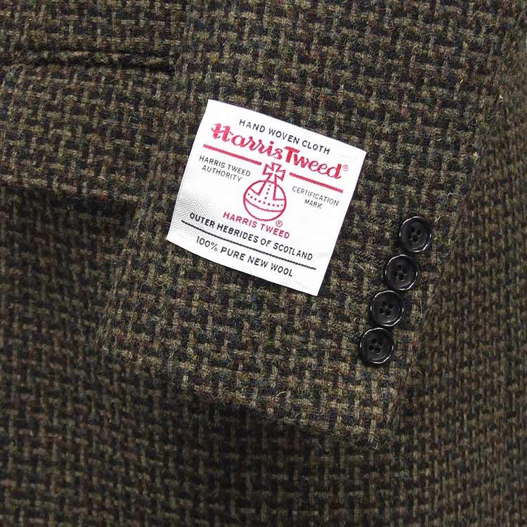 HARRIS TWEED（ハリスツイード） 英国生地 チェスターコート 茶系