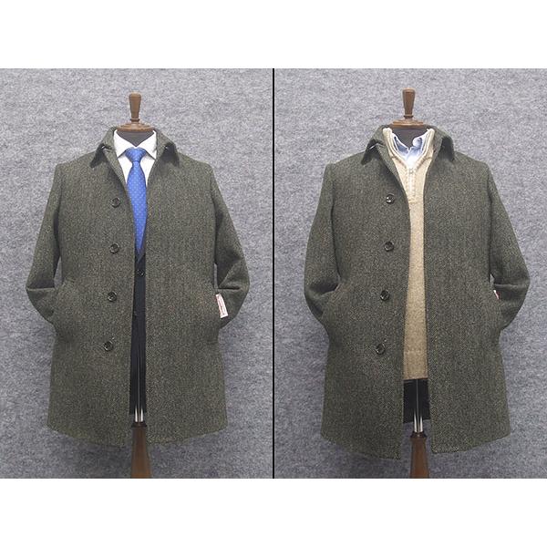 HARRIS TWEED（ハリスツイード） 英国生地 ステンカラーコート