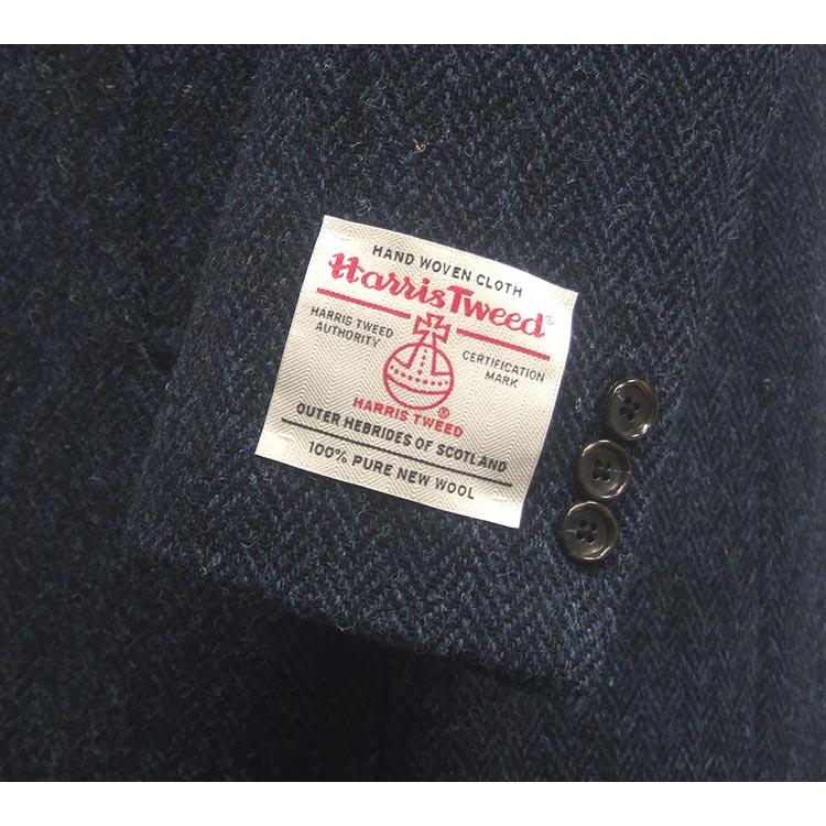 HARRIS TWEED 英国生地 [Harris Tweed]ハリスツイード ステンカラー 