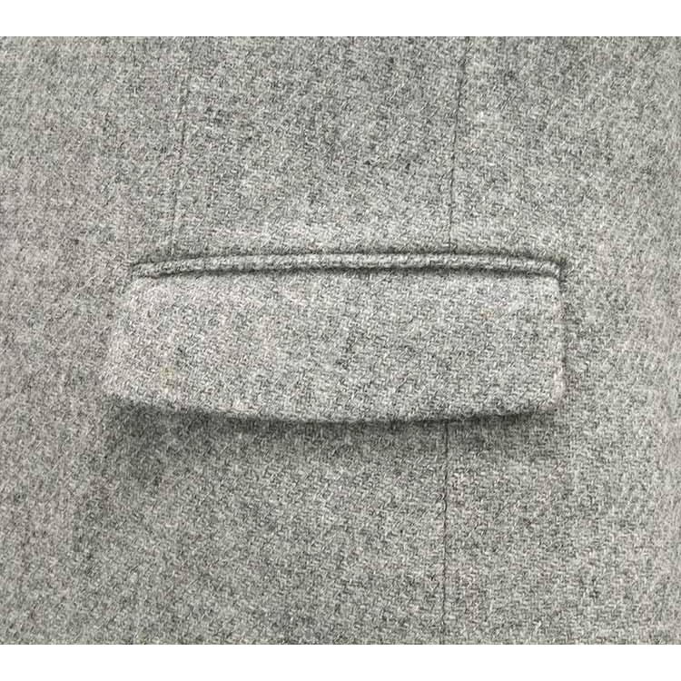 HARRIS TWEED（ハリスツイード） 英国生地 ベーシックジャケット 薄灰