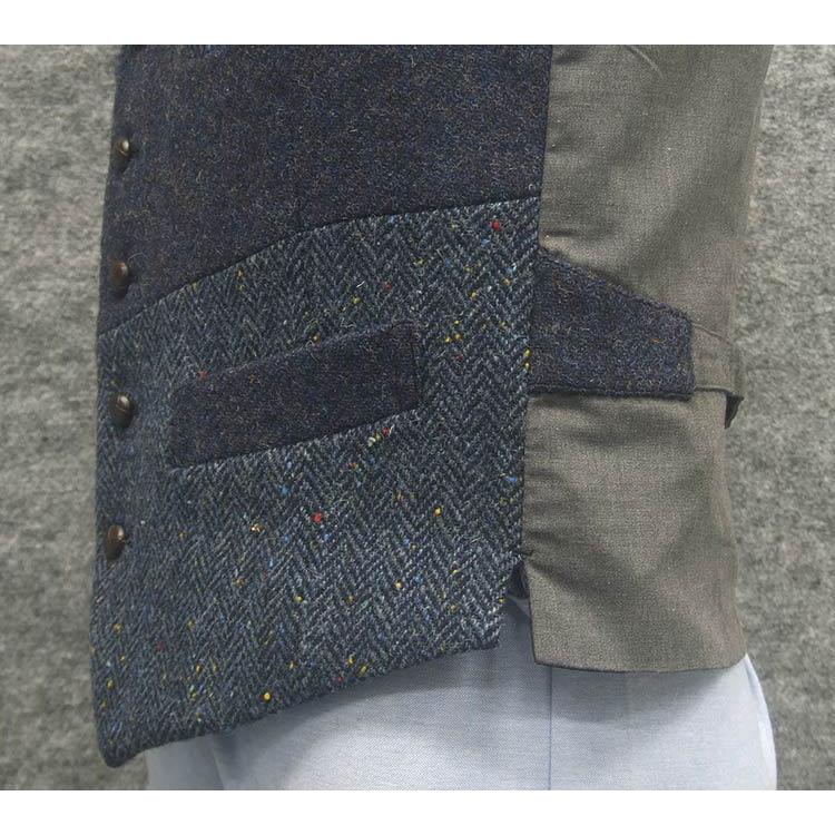 HARRIS TWEED 英国生地 [Harris Tweed]ハリスツイード ベスト [A体][AB 