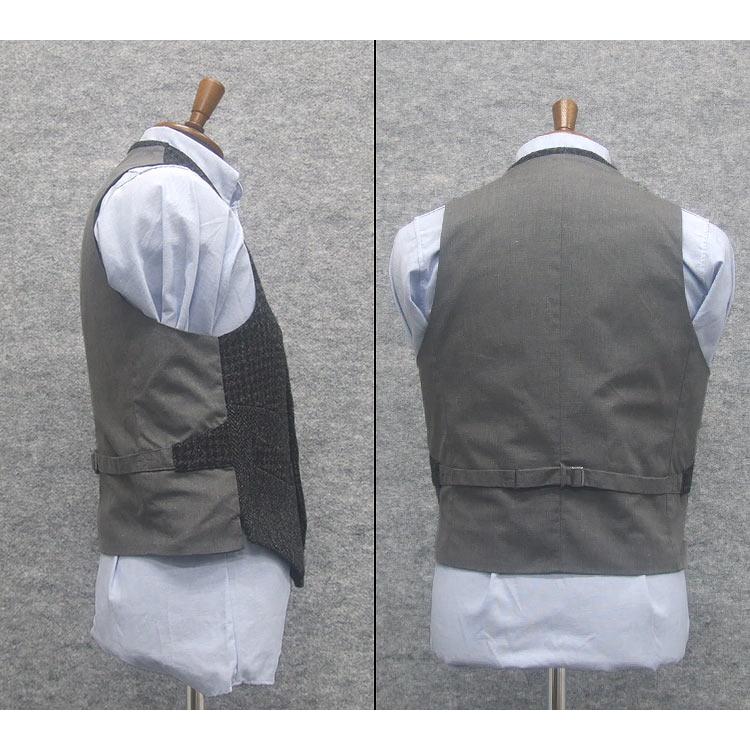 HARRIS TWEED（ハリスツイード） 英国生地 ベスト [A体][AB体]兼用 濃 