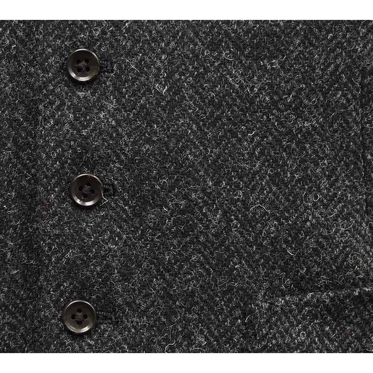 HARRIS TWEED（ハリスツイード） 英国生地 ベスト [A体][AB体] 濃