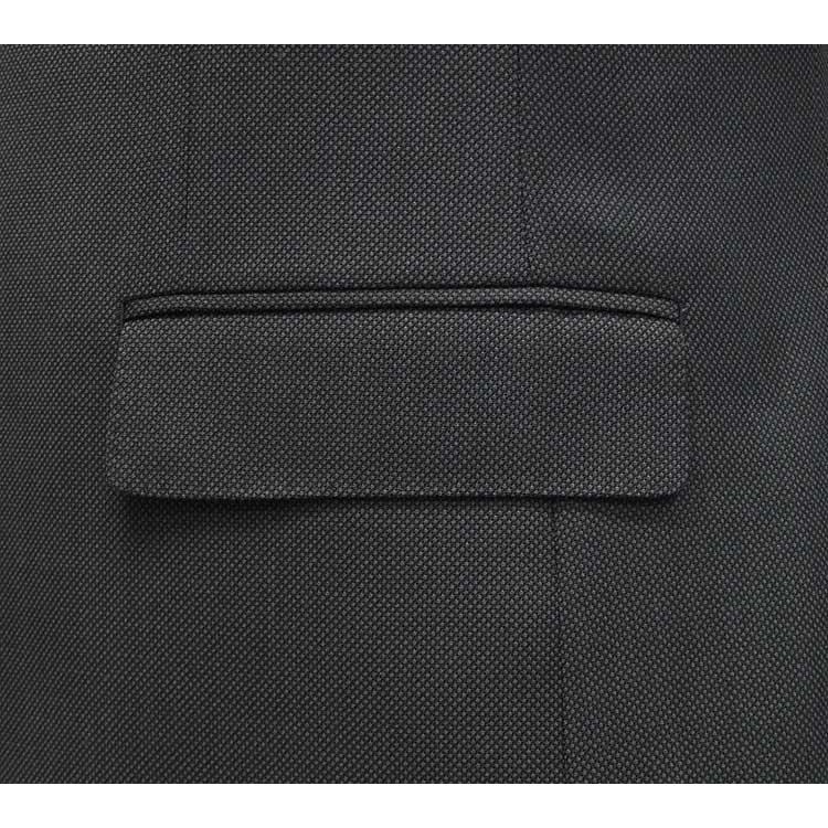 通年物 スタイリッシュ3ピーススーツ グレー/バーズアイ[AB体][BB体