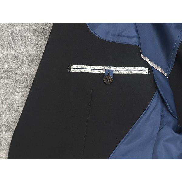 春夏物 [Janecostellazione] スタイリッシュ2釦スーツ 黒無地 AB5