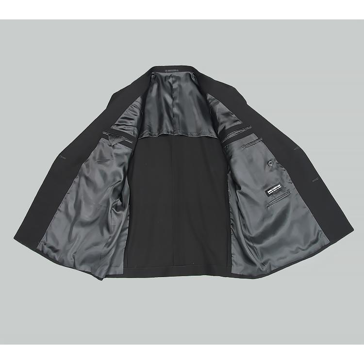 大きいサイズ 礼服 通年物 ダブル ６釦×２掛 ベーシックフォーマルスーツ ノータック 超黒 kaj970-big 大きいサイズ 礼服 通年物 ダブル 6釦×2掛 ベーシックフォーマル