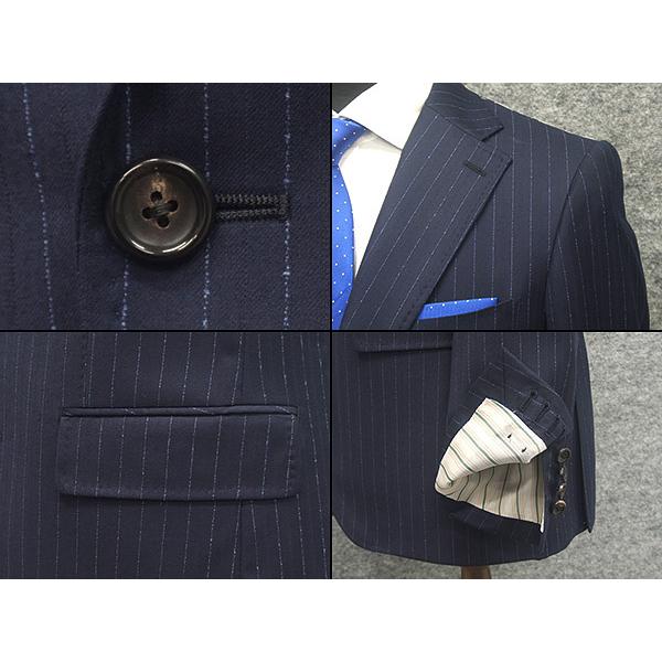 【美品】SHIPS ロロピアーナ スーツ 秋冬 48 SHIPS: LORO PIANA FABRIC オーストラリス シャークスキン