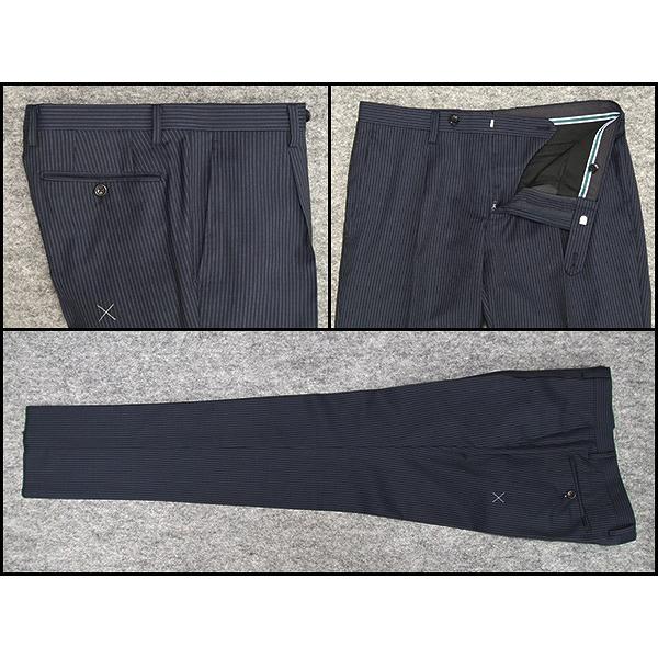 Loro Piana（ロロピアーナ） 春夏物 紺ペンシル縞 ZELANDER DREAM使用