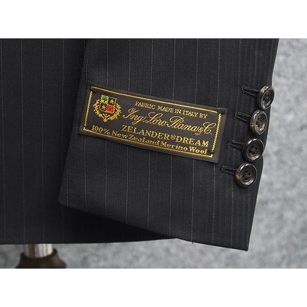 Loro Piana（ロロピアーナ） 春夏物 黒/縞 ZELANDER DREAM使用 [YA体