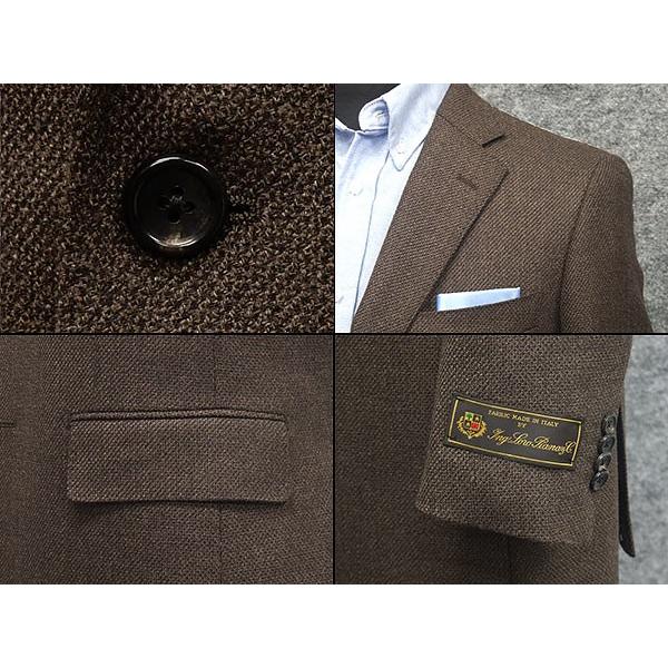 Loro Piana（ロロピアーナ） 秋冬物ジャケット ベーシック2釦 茶系/杢