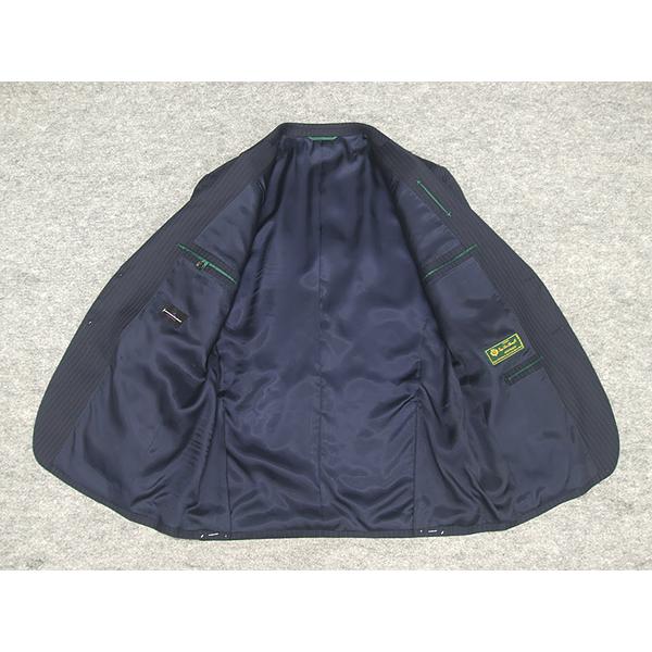 秋冬物　[ロロピアーナ]　Super150s生地 AUSTRALIS使用　紺/ストライプ　[AB体][BB体]　ベーシック２釦スーツ　メンズ　LOR-N02 AB体 BB体