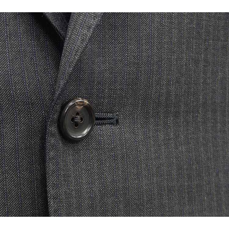 【美品】ロロピアーナ生地　グレー ストライプ スーツ　サイズ46相当 Loro Piana（ロロピアーナ） 秋冬物 365 Super130s生地使用 グレー