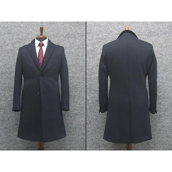 シルク混✨エディフィス チェスターコート ヘリンボーン ダブル ベルト