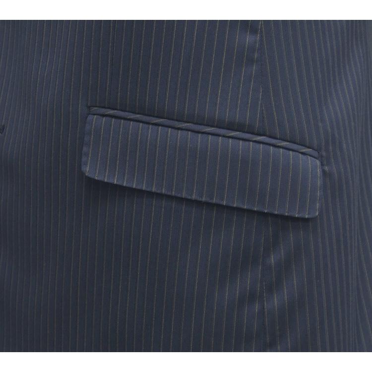 [renoma] レノマHOMME　通年物　シングル　紺縞　スタイリッシュ２釦スーツ　AB6　OK22