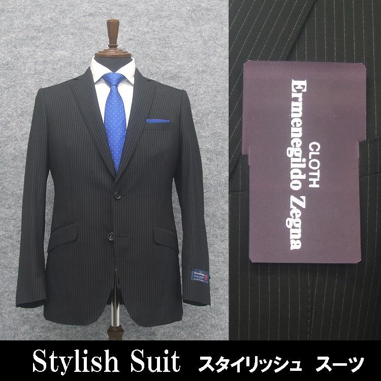 ZEGNA（ゼニア） 春夏物 黒系縞 [Ermenegildo Zegna] COOL EFFECT使用