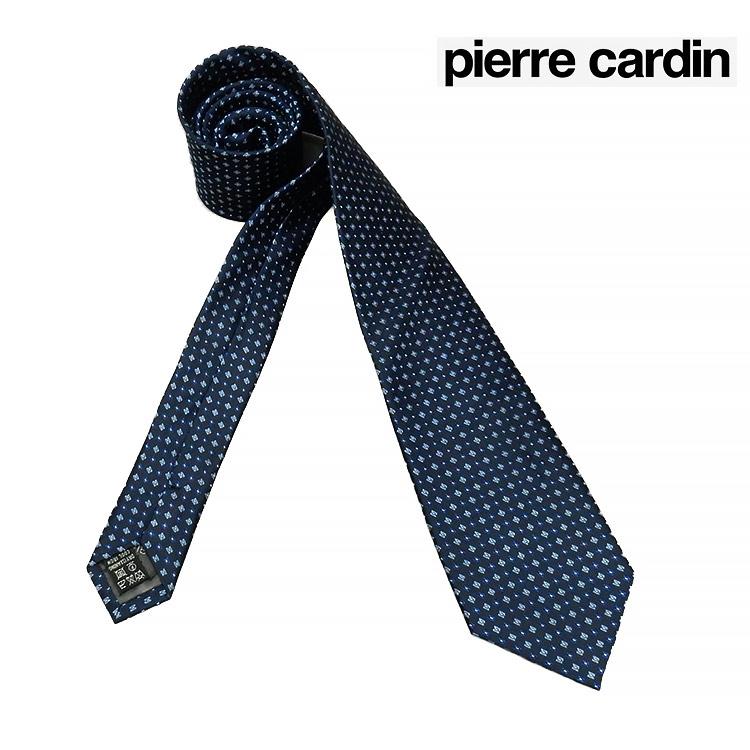 pierre cardin（ピエール カルダン） イタリア製ネクタイ 濃紺 小紋