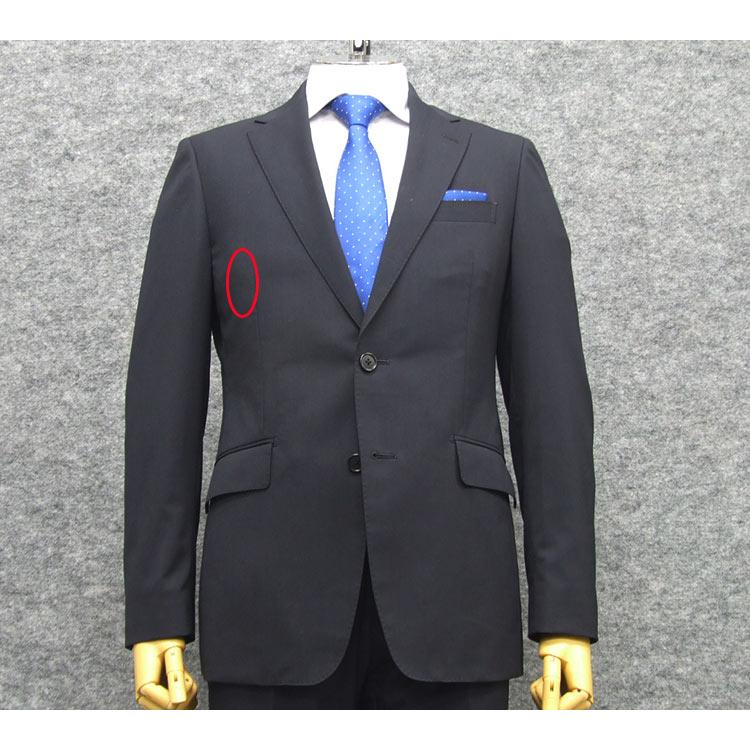 B品 訳あり 春夏物 2パンツ ウォッシャブル スタイリッシュ2釦スーツ