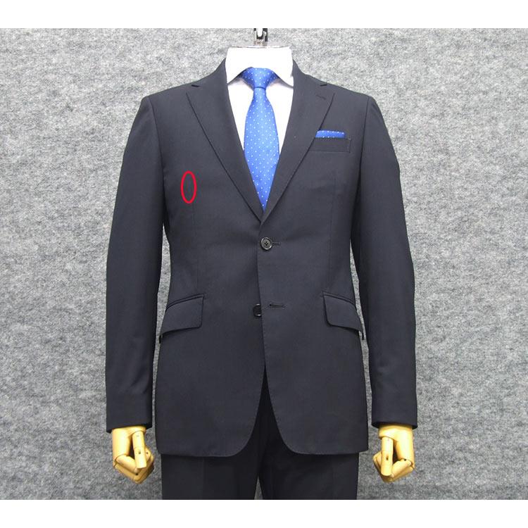 B品 訳あり 春夏物 2パンツ ウォッシャブル スタイリッシュ2釦スーツ