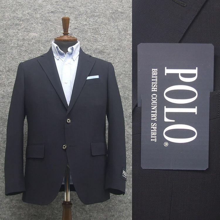 春夏物 [POLO B.C.S] ポロ 紺ブレ セミスタイリッシュ2釦シングル