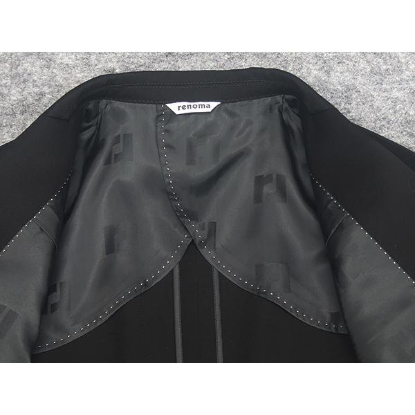 renoma] レノマHOMME 礼服 通年物 超黒 シングル スタイリッシュ2釦