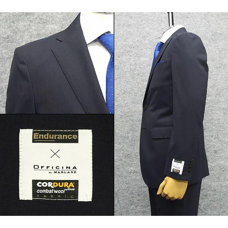 夏物 濃紺/無地 スタイリッシュスーツ ウオッシャブル メンズ シングル