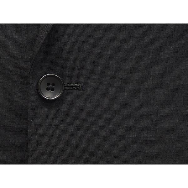 春夏物 2パンツ ベーシック2釦スーツ 黒/無地 メンズスーツ [A体