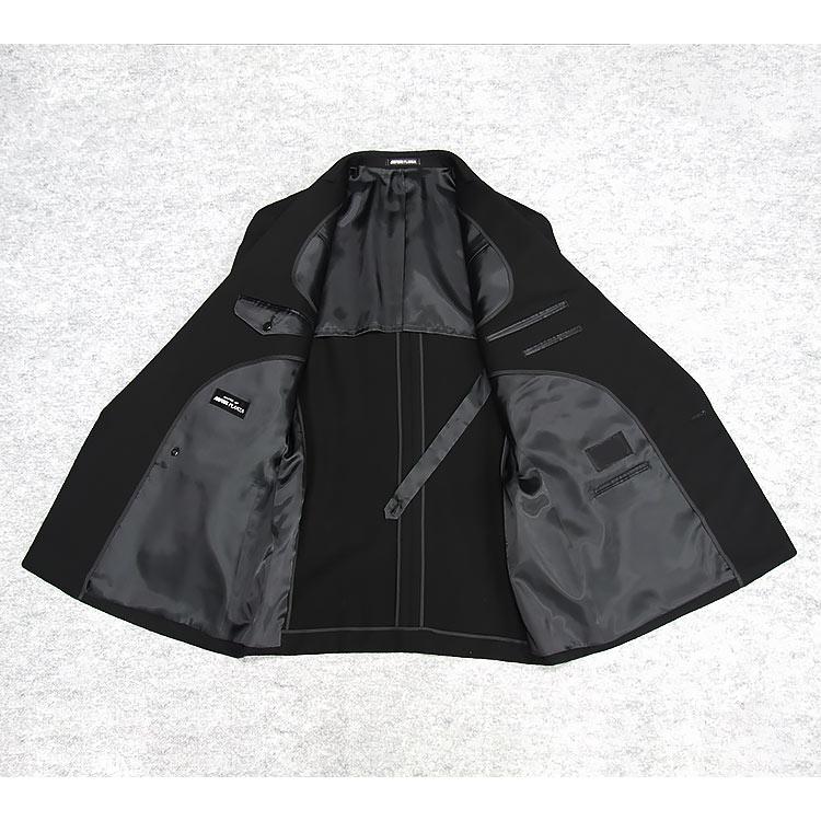 ☆訳あり 廃番処分 ミユキ [MIYUKI] 通年物 礼服 超黒 ダブル4釦×1掛 ベーシックフォーマルスーツ [A体][AB体][BB体] RG757の画像