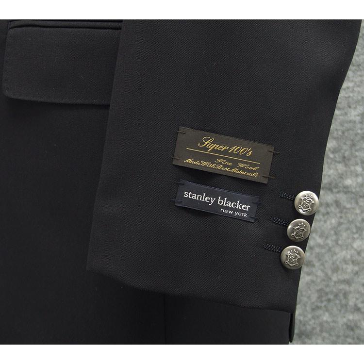 通年物　紺ブレ　[STANLEY BLACKER]スタンリーブラッカー Super100s WOOL使用　ベーシック２釦ジャケット　超濃紺　[A体][AB体][BB体]　SB540-88の画像