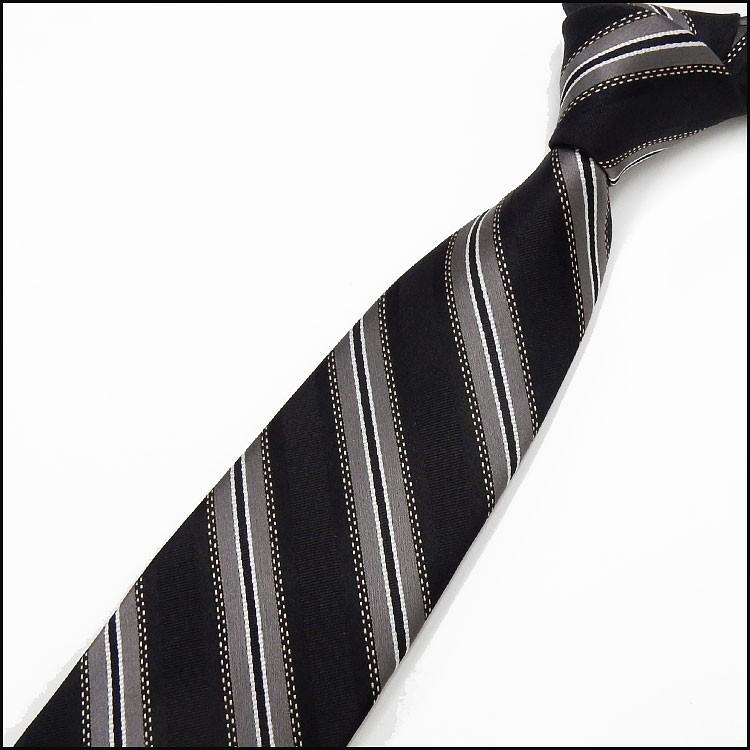 Stanley Blacker スタンリー ブラッカー ネクタイ 日本製 黒 グレー ストライプ シルク100 レップタイ メール便可 Sbk T30 Sbk T30 背広屋石k 通販 Yahoo ショッピング