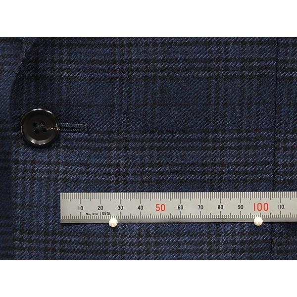 秋冬物ジャケット [SCABAL] スキャバル　ミルド生地　ベーシック2釦　紺系格子  [A体][AB体]　メンズ　SCB-J01の画像
