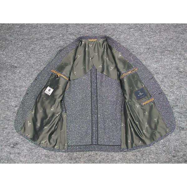 春夏物 ジャケット [SCABAL] スキャバル　オーダー生地使用　ベーシック2釦　紺系 ネイビー  [AB体][BB体]　メンズ　SCB-J53の画像