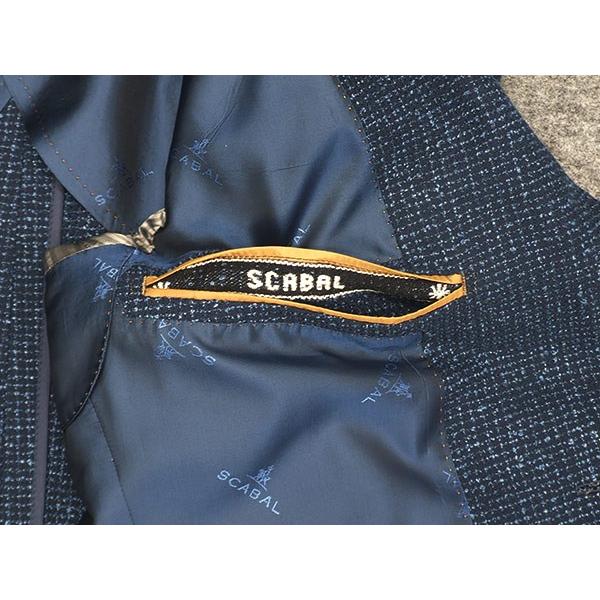 春夏物ジャケット [SCABAL] スキャバル　オーダー生地使用　ベーシック2釦　青紺系  [AB体][BB体]　メンズ　SCB-J54の画像