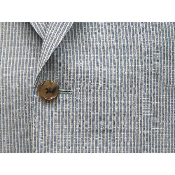 春夏物ジャケット [SCABAL] スキャバル オーダー生地使用 ベーシック2釦 青/無地調 [AB体][BB体] SCB-J60の画像