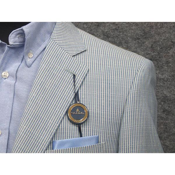 春夏物ジャケット [SCABAL] スキャバル オーダー生地使用 ベーシック2釦 青/無地調 [AB体][BB体] SCB-J60の画像