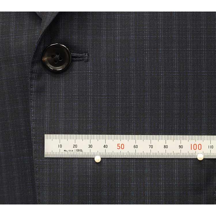 春夏物 [Scabal] スキャバル ベーシック2釦シングルスーツ 紺/ストライプ 日本製 [AB体][BB体] scb-R52の画像