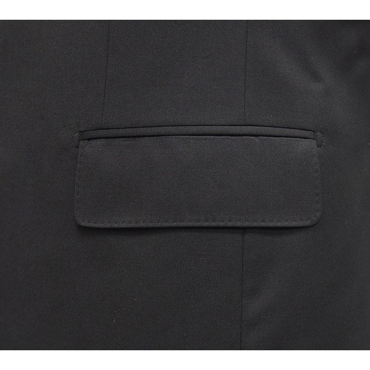通年物 [Scabal] スキャバル Super120s ベーシック2釦シングルスーツ 黒/無地 日本製 [AB体][BB体] scb-R53の画像