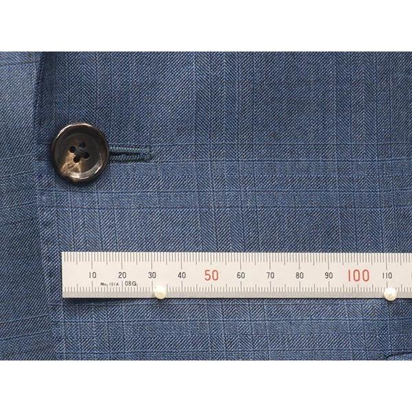 通年〜春夏物　[Scabal] スキャバル　Super140sオーダー生地使用　スタイリッシュ2釦シングルスーツ　青系/格子　日本製　[A体][AB体]　scb-s52の画像