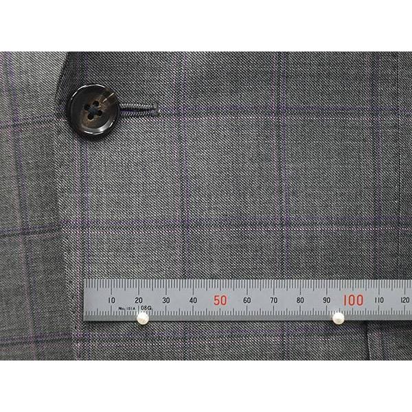 通年〜春夏物　[Scabal] スキャバル　Super140sオーダー生地使用　スタイリッシュ2釦シングルスーツ　グレー系/格子　日本製　[YA体][A体]　scb-s53の画像