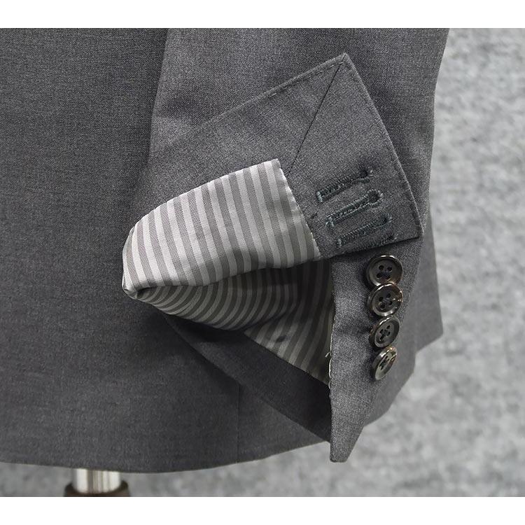 春夏物 [Scabal] スキャバル スタイリッシュ2釦シングルスーツ グレー/無地 日本製 [A体][AB体] SCB-S54の画像