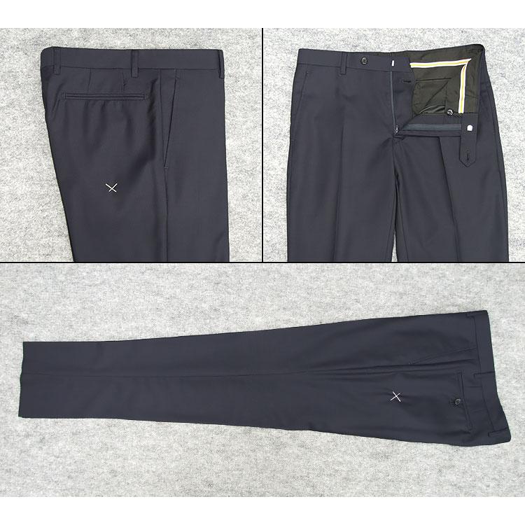 通年物 [Scabal] スキャバル スタイリッシュ2釦シングルスーツ 紺/マイクロチェック 日本製 [YA体][A体] SCB-S55の画像