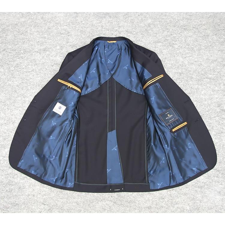 通年物 [Scabal] スキャバル スタイリッシュ2釦シングルスーツ 紺/マイクロチェック 日本製 [YA体][A体] SCB-S55の画像