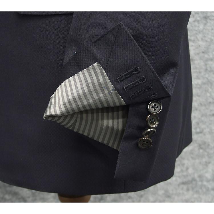 通年物 [Scabal] スキャバル スタイリッシュ2釦シングルスーツ 紺/マイクロチェック 日本製 [YA体][A体] SCB-S55の画像