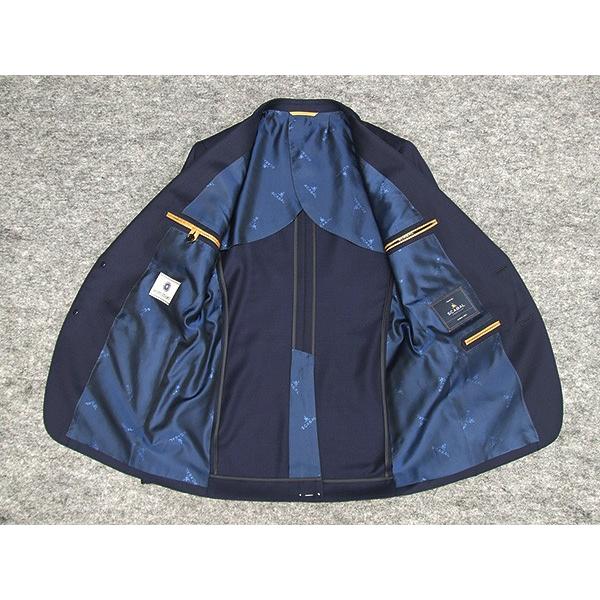 通年〜春夏物 [Scabal]スキャバル/Super120sオーダー生地使用　スタイリッシュ2釦シングルスーツ　紺/ドット　日本製　[YA体][A体]　scb108の画像