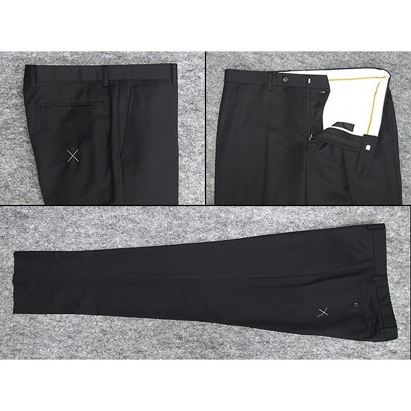 通年〜春夏物 [Scabal]スキャバル/Super120sオーダー生地使用　スタイリッシュ2釦シングルスーツ　黒/無地　日本製　[YA体][AB体]　scb109の画像