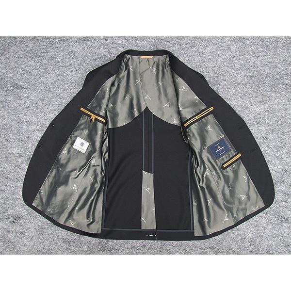 通年〜春夏物 [Scabal]スキャバル/Super120sオーダー生地使用　スタイリッシュ2釦シングルスーツ　黒/無地　日本製　[YA体][AB体]　scb109の画像